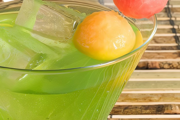 Дынно-имбирный пунш с базиликом