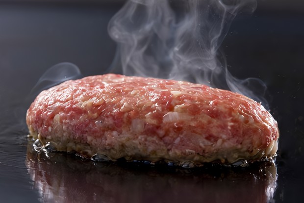 Домашняя котлета для бургера с зеленым луком и овсянкой