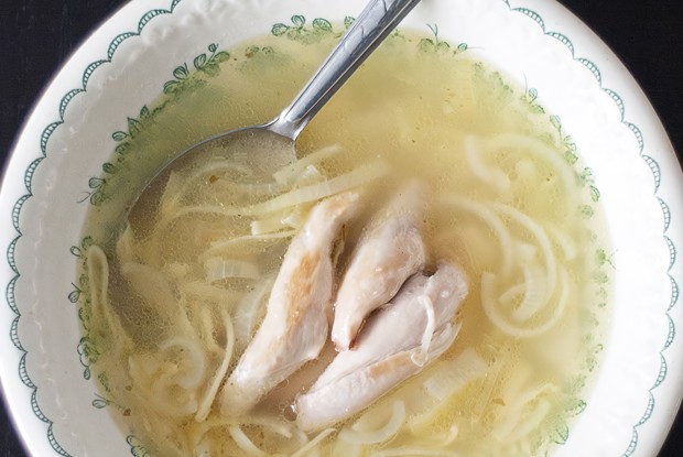 Домашняя лапша с деревенской курицей