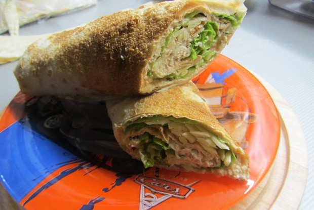 Домашняя шаурма с сыром