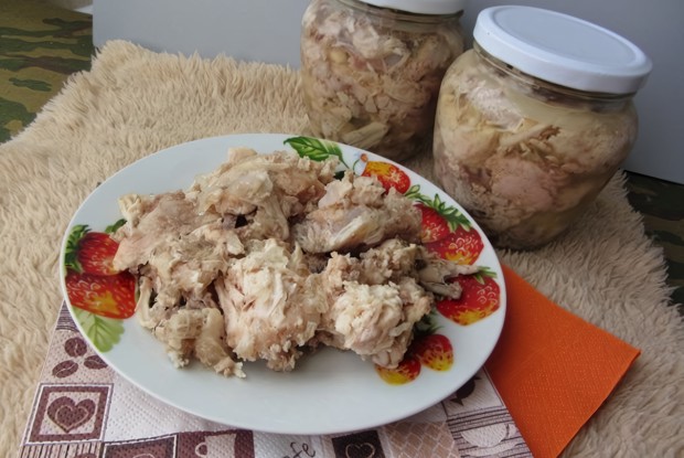Домашняя тушенка из курицы