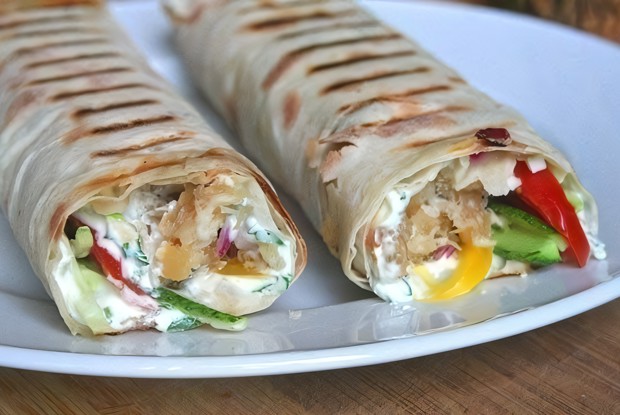 Домашняя шаурма с куриной грудкой