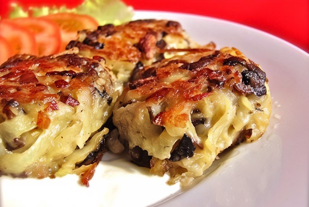 Драники с грибами