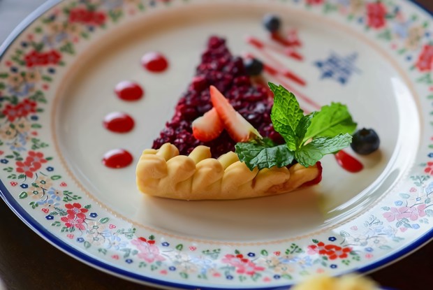 Дрожжевой пирог с брусникой