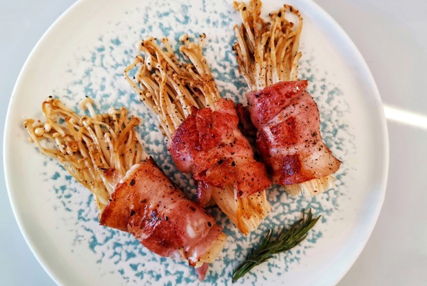 Эноки на сковороде