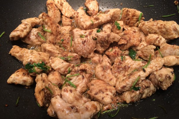 Фахитас с индейкой и гуакамоле