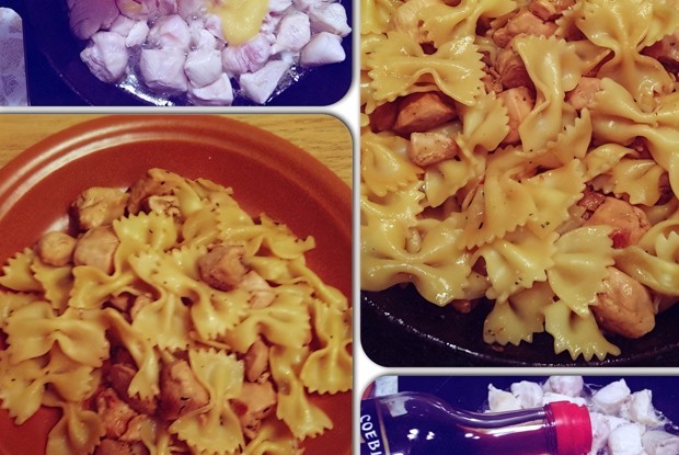 Фарфалле с курицей и медом