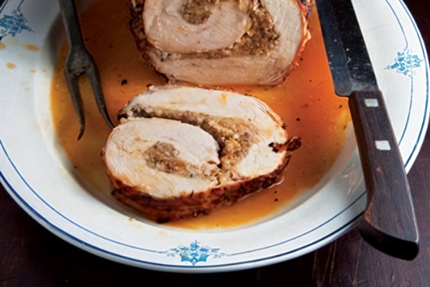 Фаршированная грудка индейки