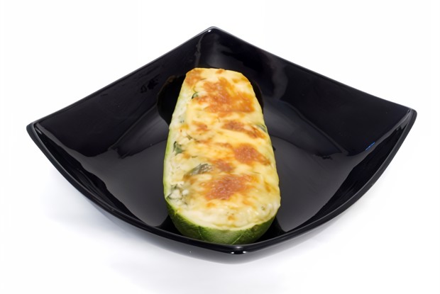 Фаршированные кабачки под сыром