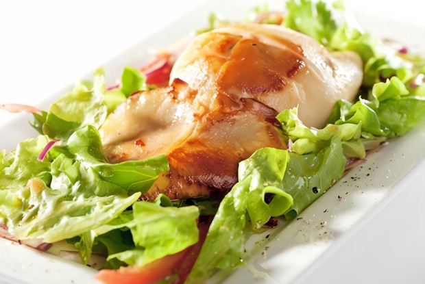 Фаршированные кальмары на гриле