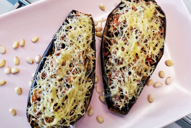 Фаршированные баклажаны с пикантной начинкой