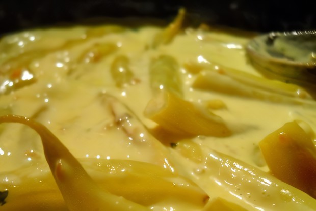 Фасоль в сливках