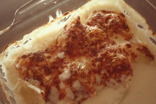 Фенхель в соусе бешамель с пармезаном