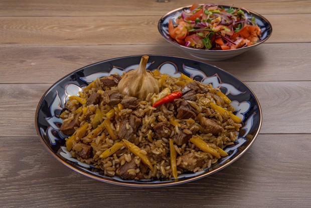 Ферганский плов с ачик-чучуком