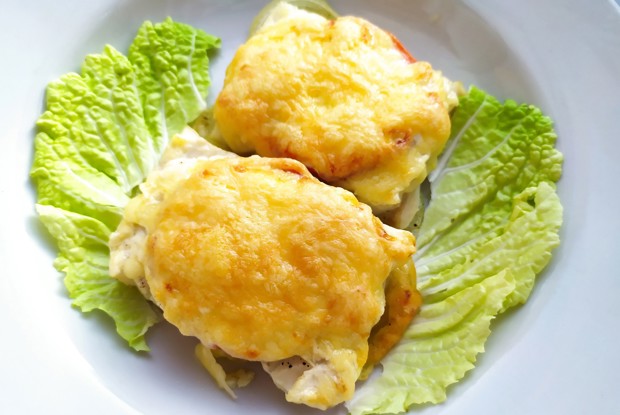 Филе минтая под сыром