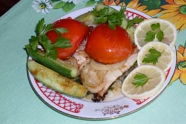 Филе рыбы по-гречески (Саламис)