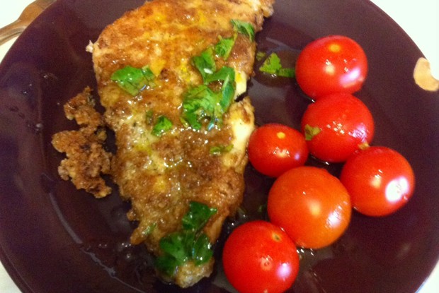 Филе судака в орехово-сырной панировке