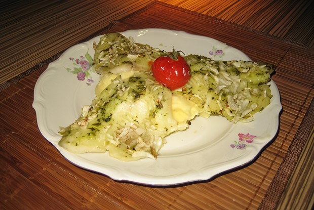 Филе тиляпии, запеченное с фенхелем