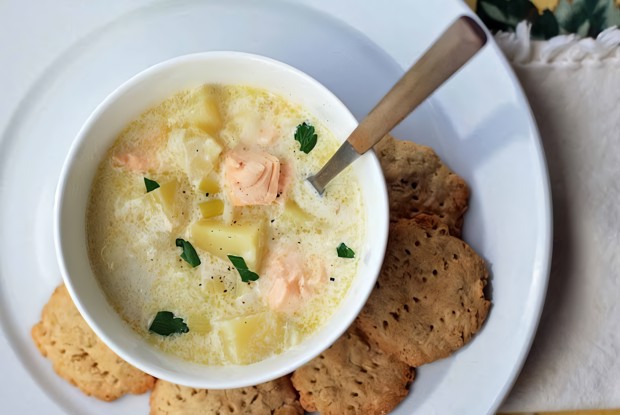 Финский сливочный суп с лососем (Лохикейтто)