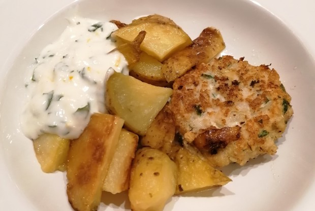 Фишкейки с цитрусовым тартаром