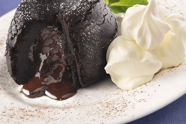 Фондан с горьким шоколадом