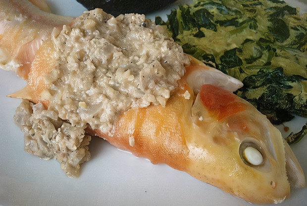 Форель с орехами по-армянски