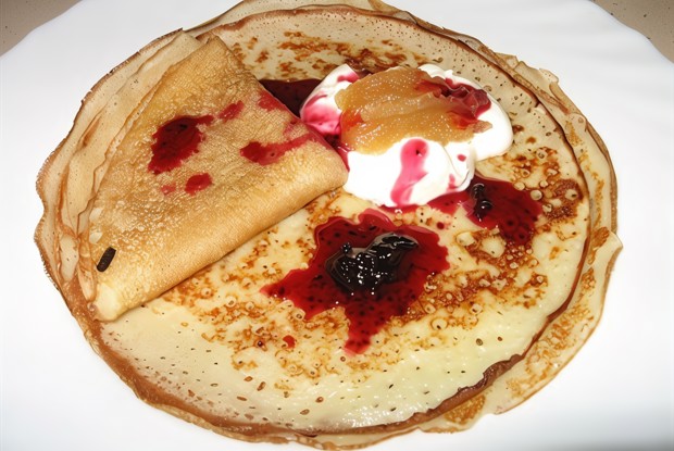 Французкие блинчики с конфитюром