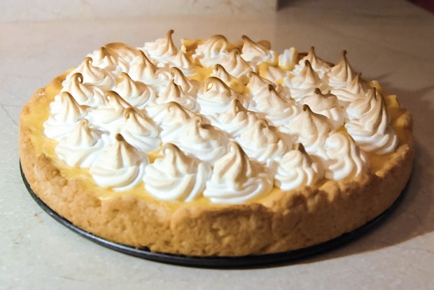 Французкий лимонный тарт с меренгой