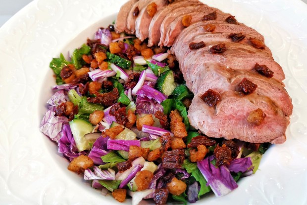 Французский салат с уткой