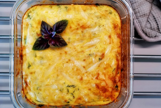 Фриттата с рикоттой и шпинатом