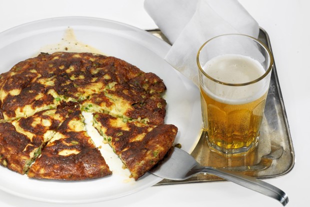 Фриттата со спаржей