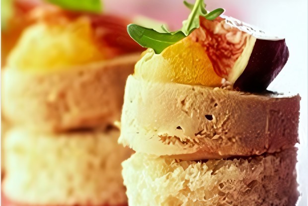 Фуагра с мандариновым конфитюром