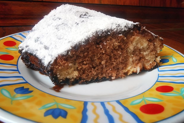 Фунтовый мраморный кекс в глазури