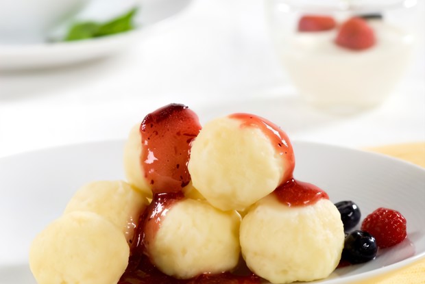 Галушки с творогом