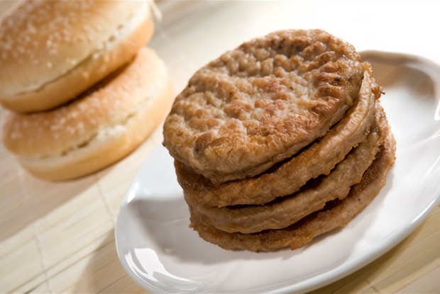 Гамбургеры с курицей и яблоком