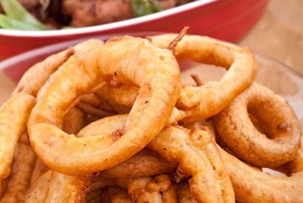 Гарнир из лука во фритюре (1 вариант)