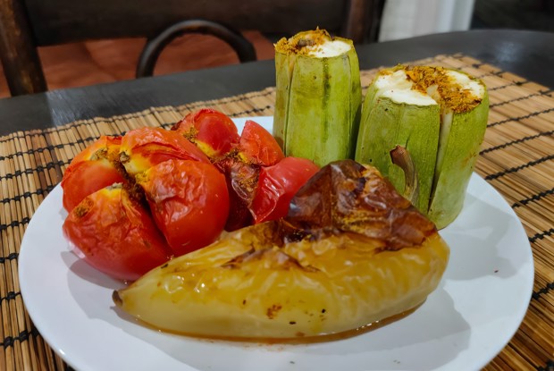 Гарнир из печеных овощей