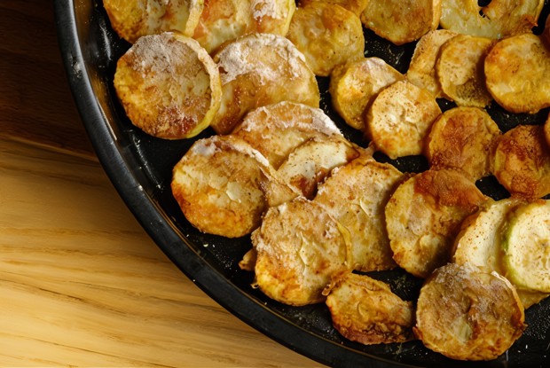 Гарнир из жареных кабачков