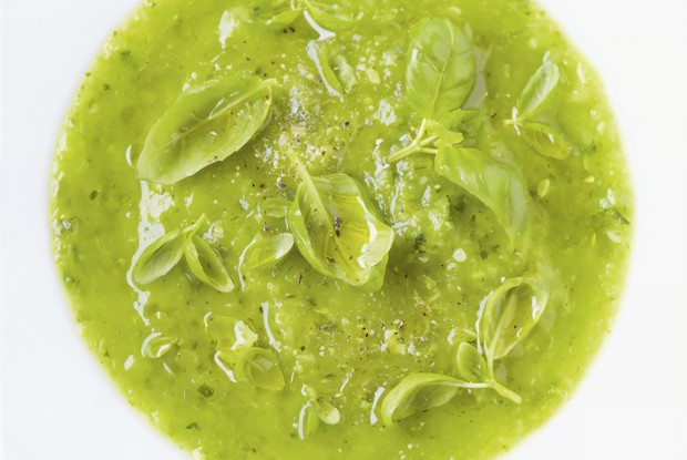 Гаспачо из кабачков с базиликом