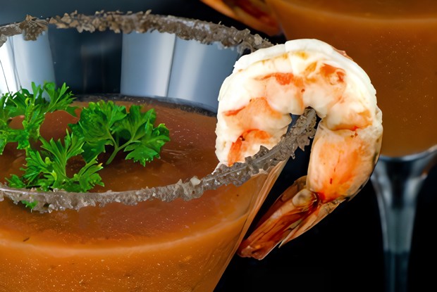 Гаспачо с креветками