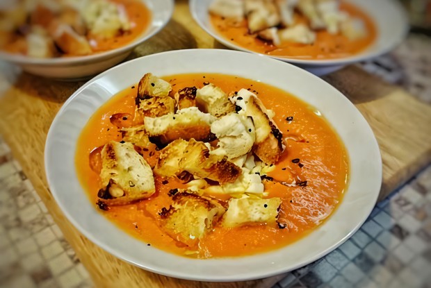 Гаспачо с винным уксусом