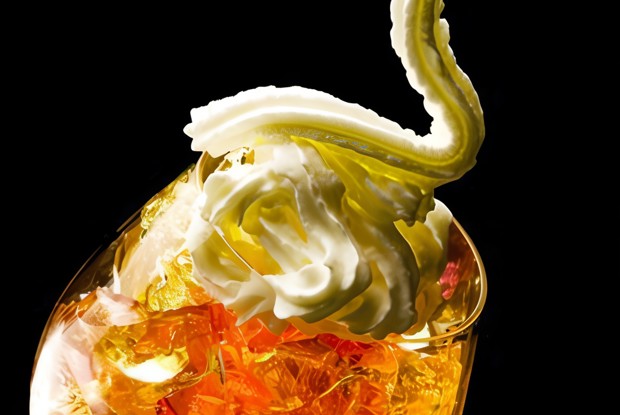 Газированное желе из шампанского