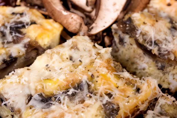 Горячая сырно-грибная закуска с тимьяном