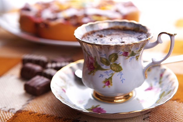 Горячий шоколад с лесными ягодами