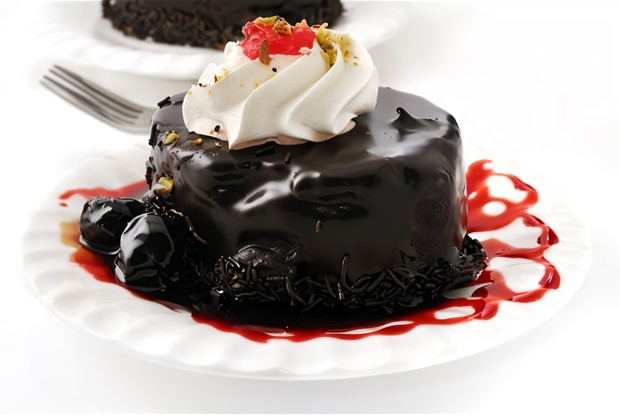 Горячий шоколадный торт