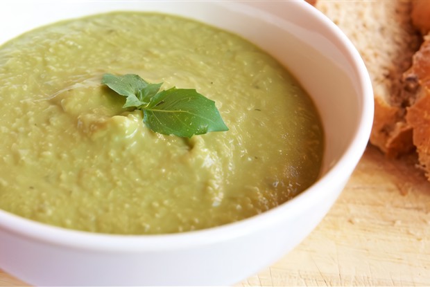 Гороховый суп-пюре с молоком