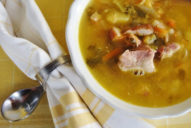 Гороховый суп с беконом