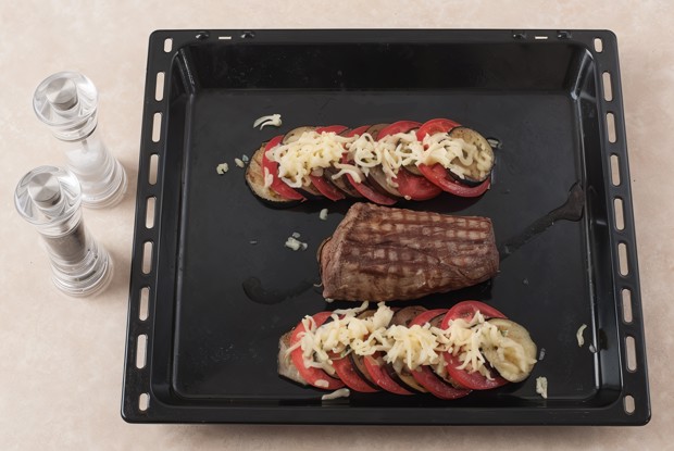 Говядина шатобриан с запеченными овощами