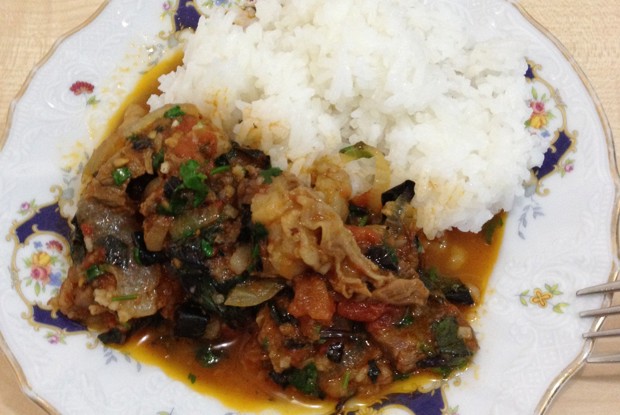 Говядина в томатном соусе