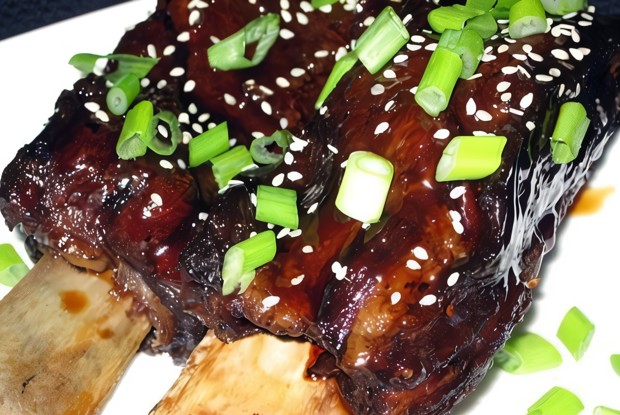 Говяжьи ребра-гриль в маринаде по-корейски